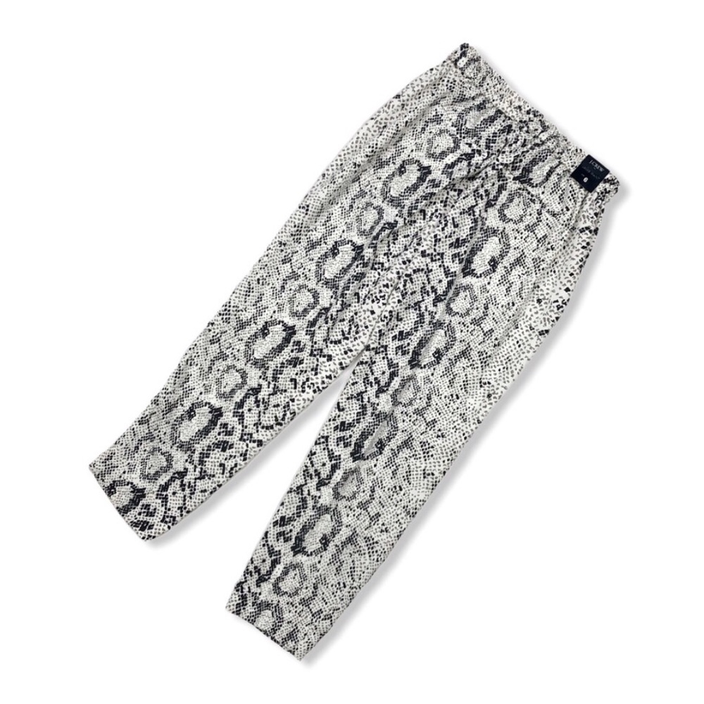 J. Crew Women’s Snakeskin Jaime Pants Pull on size 6 - Picture 3 of 8